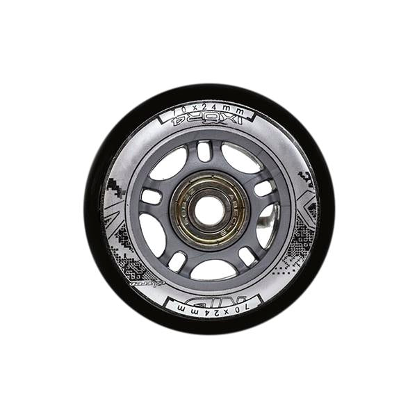 PU 70x24 82A ČERNÁ (4 ks) + ABEC-9 (8 ks) NILS EXTREME SET