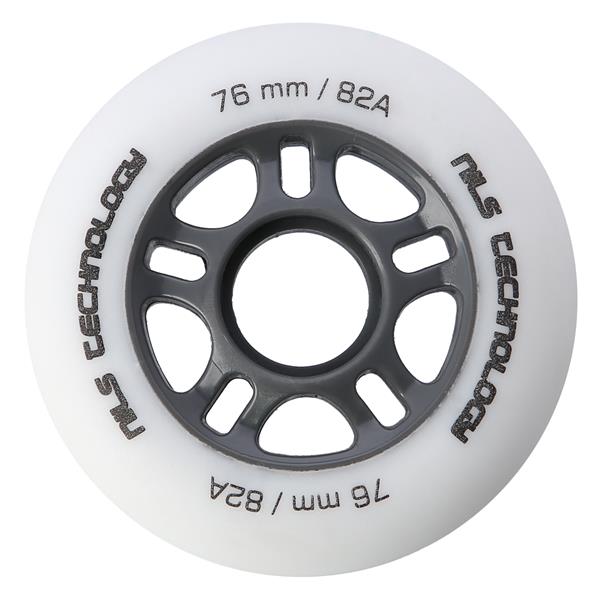 PU 76x24 82A WHITE MATT WHEELS (4 pcs.) NILS EXTREME