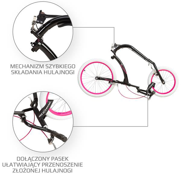 WH227F PINK 20/16 HULAJNOGA SKŁADANA NILS EXTREME"