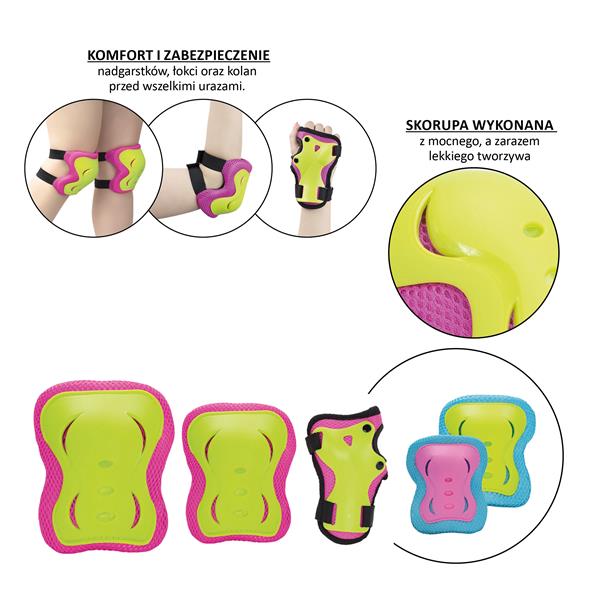 H320 PINK-LIME SIZE L NILS EXTREME PROTECTIVE SET