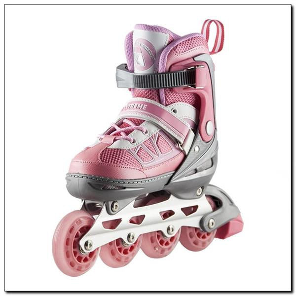 NA0328 A RŮŽOVÁ VELIKOST S (30-33) INLINE BRUSLÍ NILS EXTREME