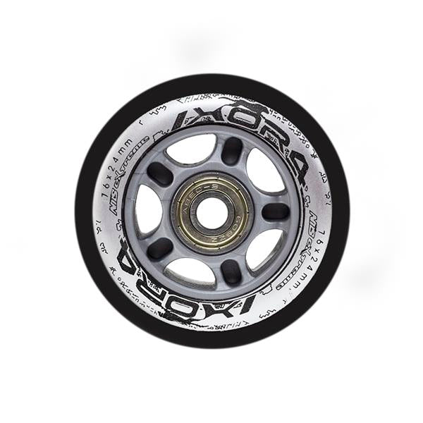 PU 76x24 82A ČERNÁ (4 ks) + ABEC-9 (8 ks) NILS EXTREME SET