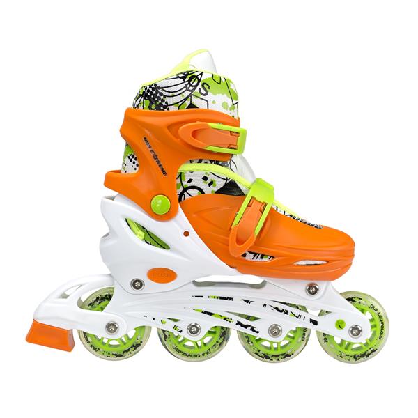 NH18330 ORANGE 4in1 SIZE M INLINE SKATING BLADES NILS EXTREME