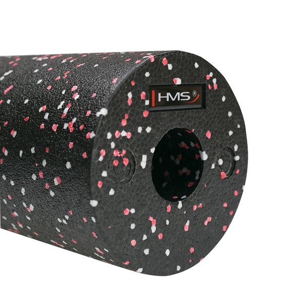 FS115 BLACK/RED DOTS 45CM WAŁEK/ROLLER FITNESS HMS