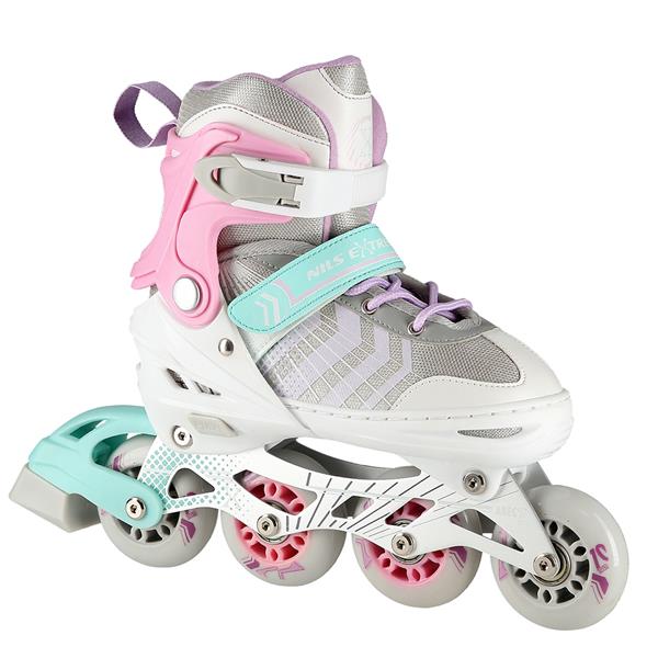 NH18192 4in1 PINK SIZE L(39-43) SKATING BLADES WITH FIGURE FLAT NILS EXTREME