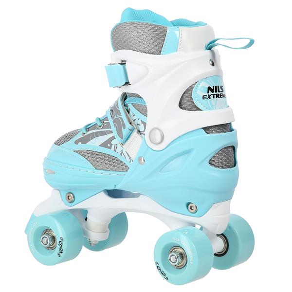 NQ1002 WHITE-BLUE SIZE M (35-38) NILS EXTREME ROLLER SKATES