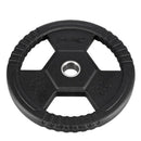 TOH20 BLACK OLYMPIC PLATE RUBBER-COATED 20 KG HMS