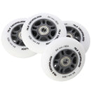 PU 84x24 82A BÍLÁ MATNÁ (4 ks) + ABEC-9 CHROM (8 ks) NILS EXTREME SET