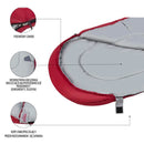 NC2008 VÍNOVĚ ŠEDÝ SPACÍ PYTEL VELIKOST L NILS CAMP