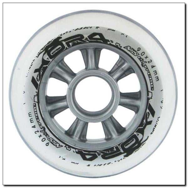 PU 90x24 82A TRANSPARENT WHEELS (4 pcs.) NILS EXTREME