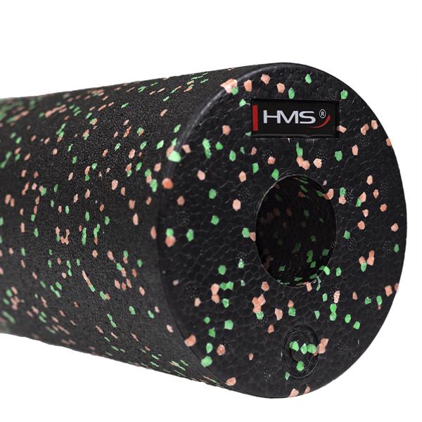 FS114 BLACK/GREEN-ORANGE DOTS 30CM ROLLER FITNESS HMS