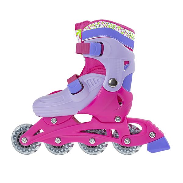 NJ082 PINK SET SIZE M (36-39) SET OF SKATES AND PROTECTORS NILS EXTREME