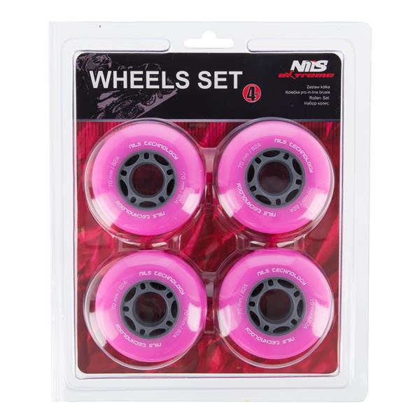 PU 70x24 82A PINK WHEELS (4 pcs.) NILS EXTREME