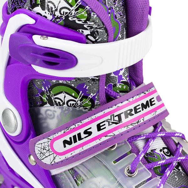 NJ1812 A PURPLE SIZE S (29-33) NILS EXTREME INLINE SKATES