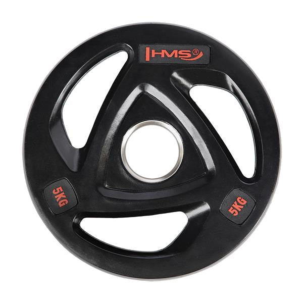 TOX05 BLACK OLYMPIC PLATE RUBBER-COATED 5 KG HMS