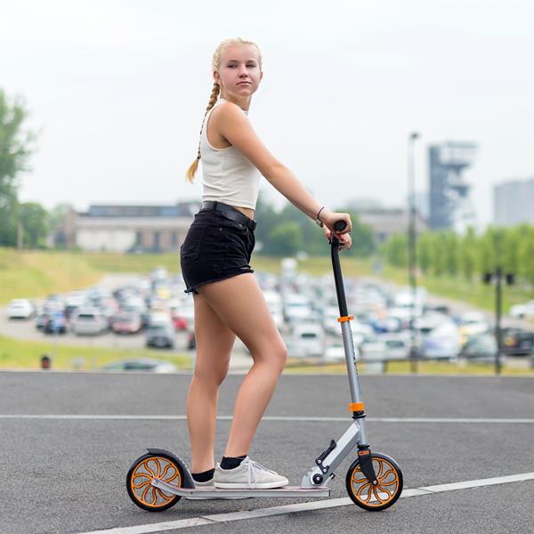 HM203 STŘÍBRNO-ORANŽOVÁ EXTRÉMNÍ KOLOUŽKA NILS