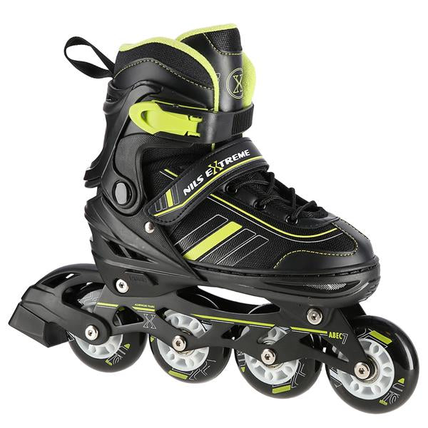 NH18191 2in1 BLACK-LIME SIZE L(39-43) SKATING BLADES WITH HOCKEY BLADE NILS EXTREME