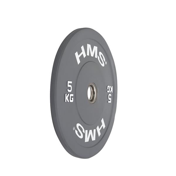 CBR05 GRAY OLYMPIC BUMPER PLATE 5 KG HMS