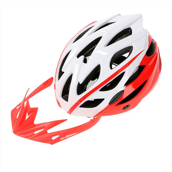 MTW210 WHITE-RED SIZE L (59-65CM) NILS EXTREME HELMET