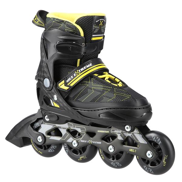 NA11002 BLACK/YELLOW SIZE L (39-42) NILS EXTREME SKATING SKATES