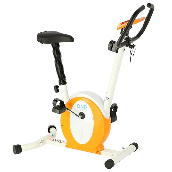 M8410 WHITE-ORANGE ONE FITNESS MAGNETIC BIKE