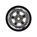 PU 80x24 82A CZARNE (4 szt.) + ABEC-9 (8 szt.) ZESTAW NILS EXTREME