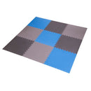 MP10 PUZZLE MAT MULTIPACK BLUE-GREY 9 PIECES 10MM ONE FITNESS