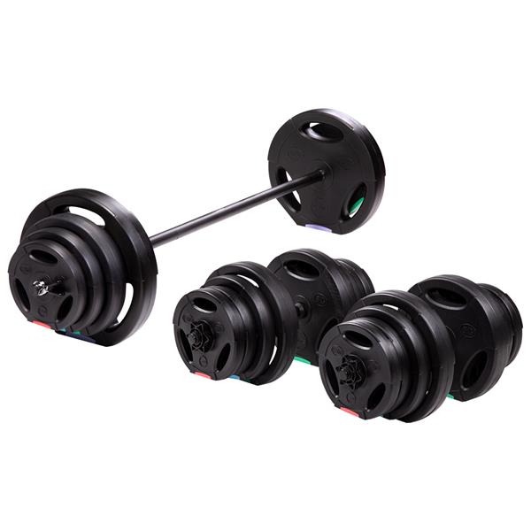 SGSP60 SET (3 PIECES) COMPOSITE BARBELL AND DUMBBELLS 62 KG HMS