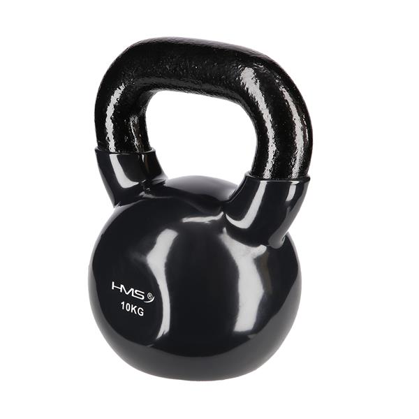 KNV10 BLACK KETTLEBELL CAST IRON VINYL-COATED HMS