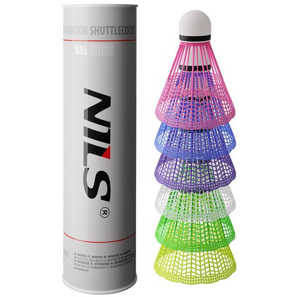 NBL6026 NYLON MULTICOLOR SHUTTLES 6 PCS. NILS