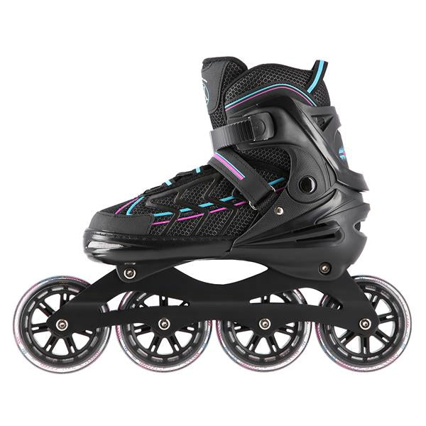 NA1128 BLACK-PURPLE SIZE L(39-42) NILS EXTREME INLINE SKATES