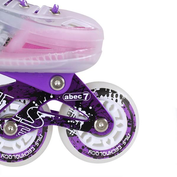 NJ1812 A PURPLE SIZE S (29-33) NILS EXTREME INLINE SKATES