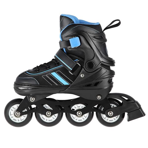 NH18191 2in1 BLACK-BLUE SIZE L(39-43) SKATING BLADES WITH HOCKEY SKIRT NILS EXTREME