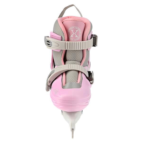 NH11901 A GRAY-PINK SIZE XS(26-29) NILS EXTREME HOCKEY SKATES