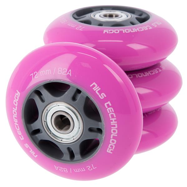 PU 72x24 82A (4 ks.) RŮŽOVÁ + ABEC-7 (8 ks.) NILS EXTREME SET