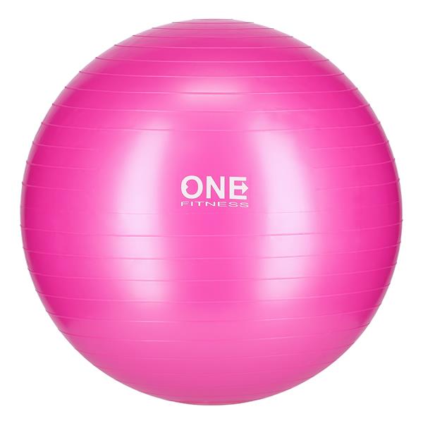 GB10 55CM PINK GYM BALL 10 ONE FITNESS GYM BALL