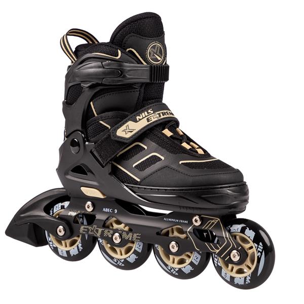 NA14174 A BLACK-BEIGE SIZE L (39-42) NILS EXTREME INLINE SKATES