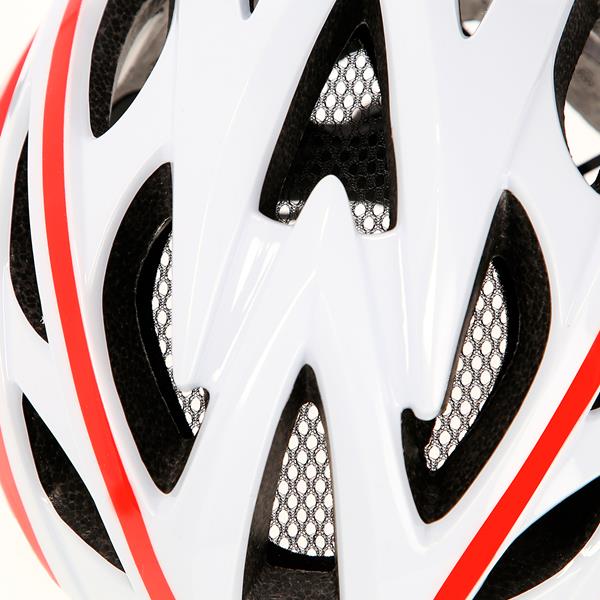 MTW210 WHITE-RED SIZE L (59-65CM) NILS EXTREME HELMET