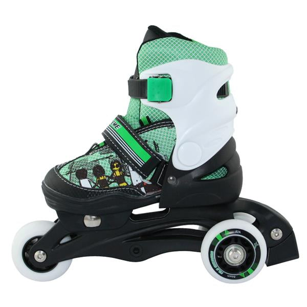 NJ9128 A GREEN SIZE XS (26-29) NILS EXTREME INLINE SKATES