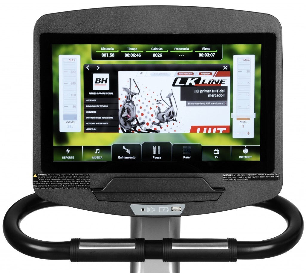 Electromagnetic Exercise Bike SK8000 16" SmartFocus H800 BH Fitness